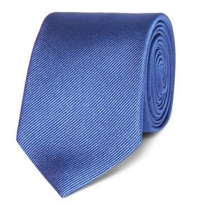 Dolce & Gabbana 100% Silk Twill Tie Royal Blue Made in Italy New